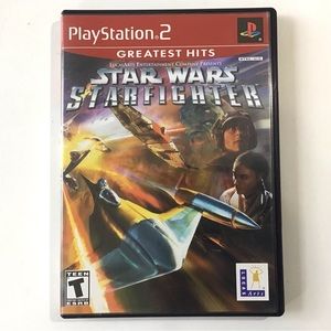 Star Wars Starfighter PS2 PlayStation 2 Video Game With Case And Manual